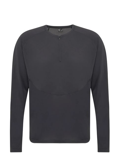 light fl half zip ls t-shirt man black HIKING PATROL | 1016-022600001